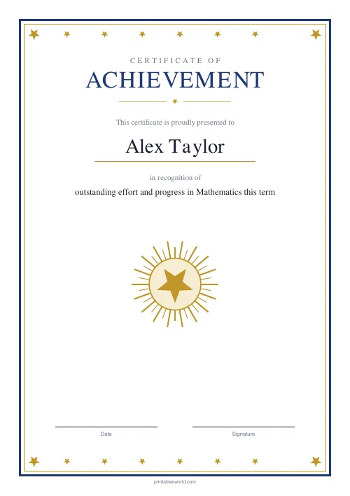 Free printable achievement certificate — Royal Navy — PDF download