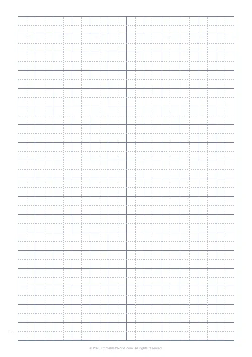 Free printable Chinese character practice grid — 15 mm — PDF download