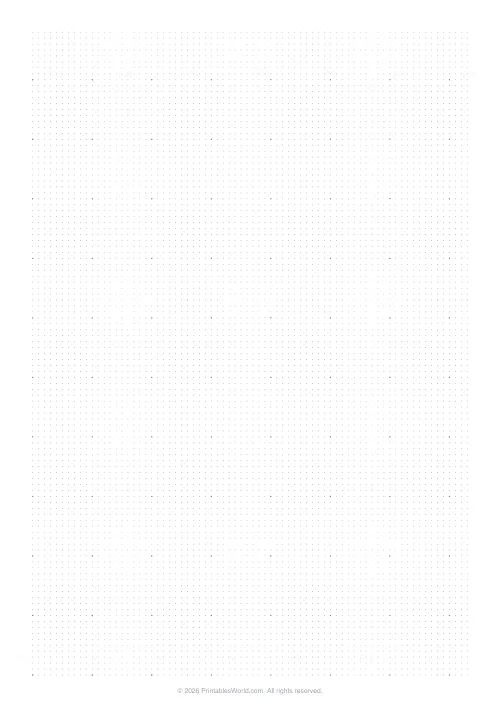 Free printable graph paper — Dot grid — PDF download