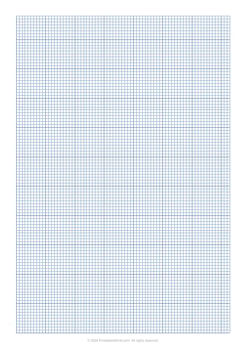 Free printable graph paper — Blue — PDF download