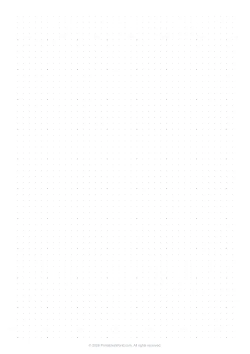Free printable graph paper — Dot grid — PDF download