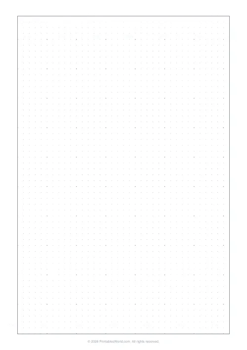 Free printable graph paper — Dot grid — PDF download