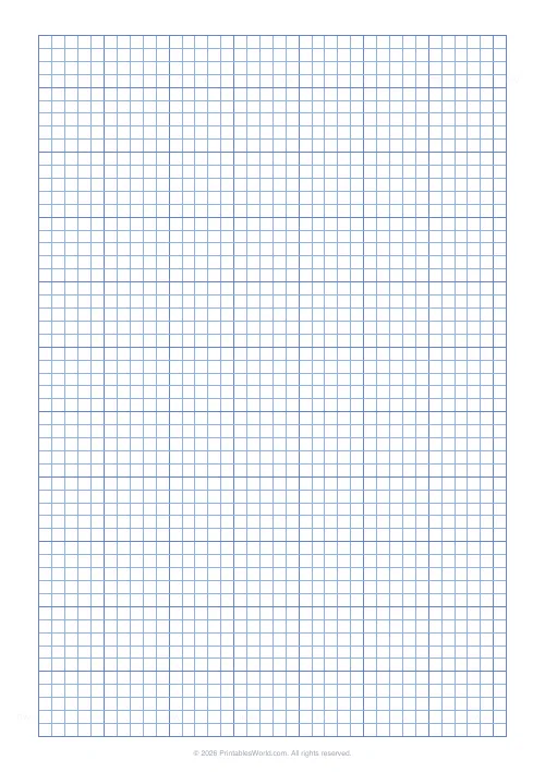 Free printable graph paper — Blue — PDF download