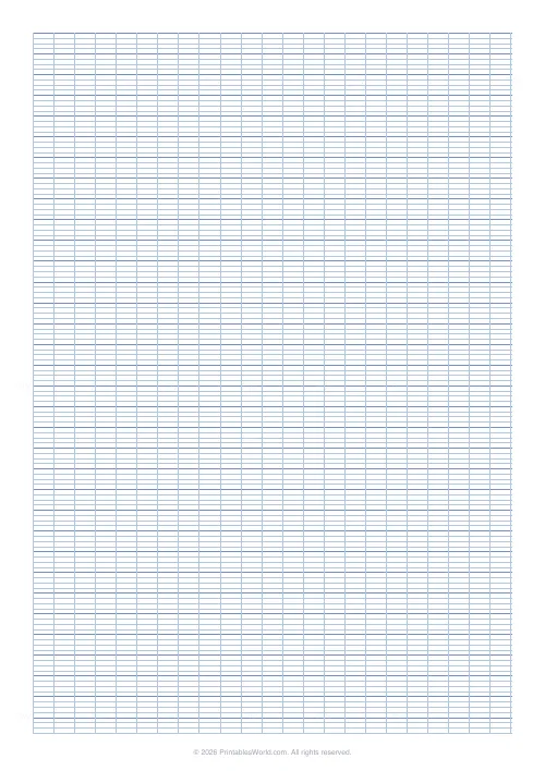 Free printable French ruledpaper — No margin — PDF download