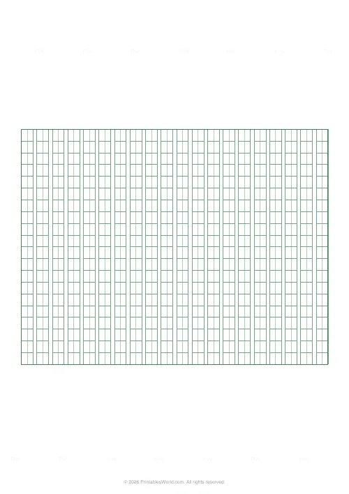 Free printable genko yoshi paper — 20 columns — PDF download