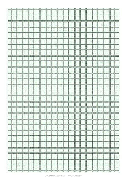 Free printable graph paper — Green (engineering) — PDF download