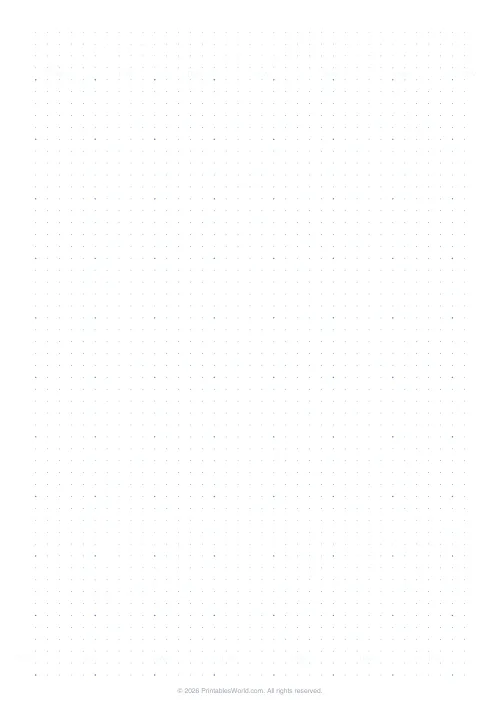 Free printable graph paper — Dot grid — PDF download