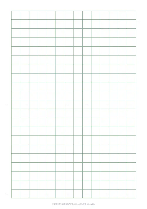 Free printable graph paper — Green (engineering) — PDF download