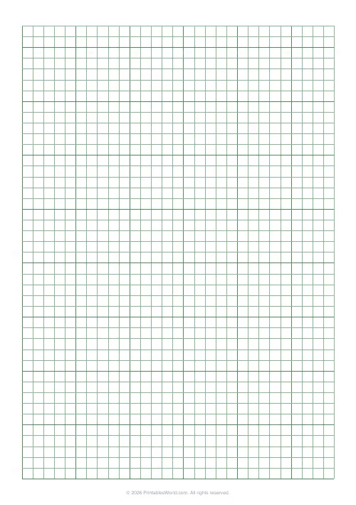 Free printable graph paper — Green (engineering) — PDF download