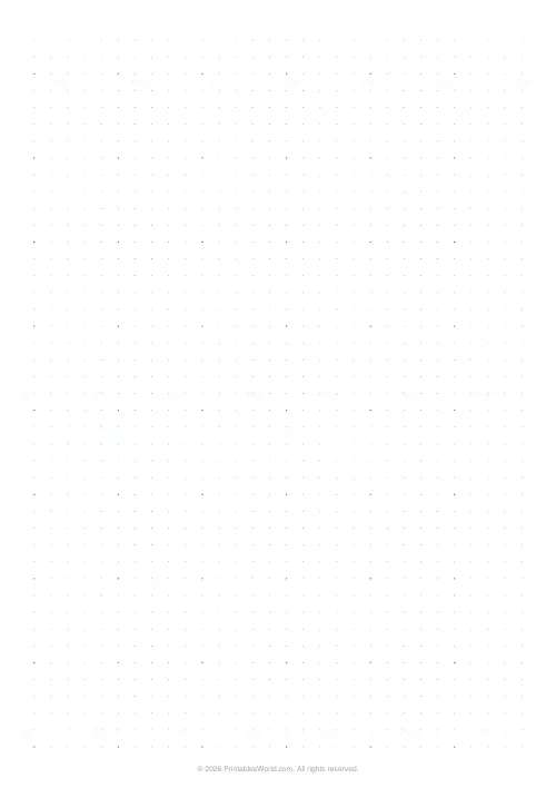 Free printable graph paper — Dot grid — PDF download