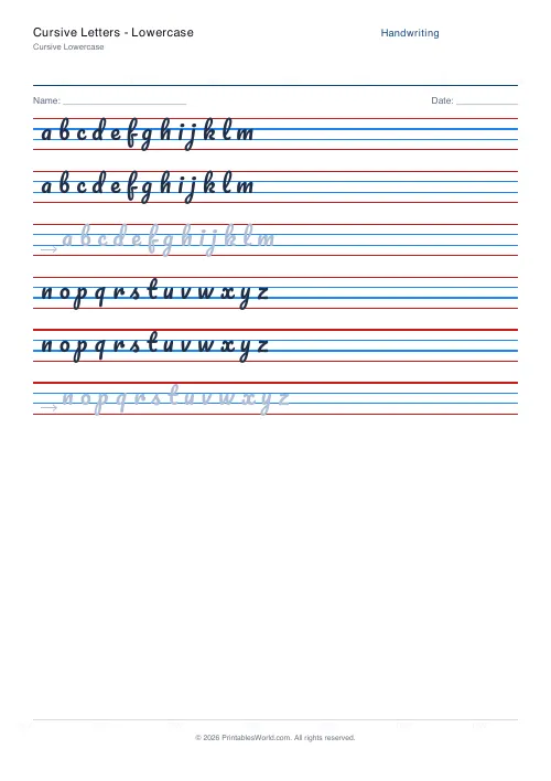Free printable handwriting practice — Stroke arrows — PDF download