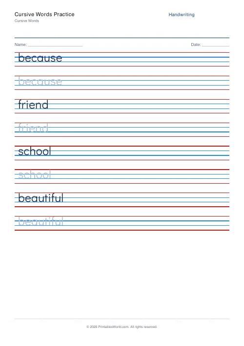 Free printable handwriting practice — Didact Gothic (print) — PDF download