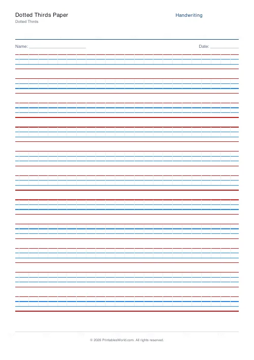 Free printable handwriting practice — Pacifico (cursive) — PDF download