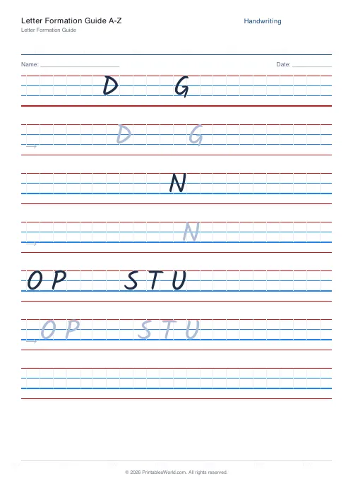 Free printable handwriting practice — Kalam — PDF download