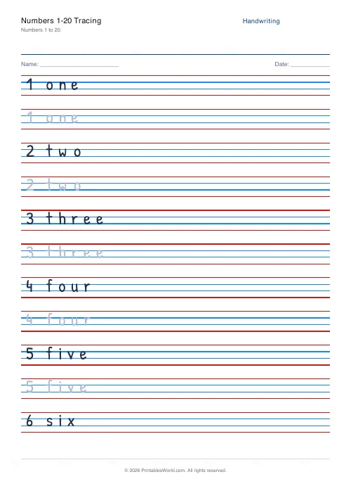 Free printable handwriting practice — Patrick Hand — PDF download
