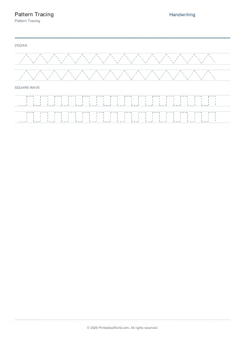 Free printable pattern tracing — Angular patterns — PDF download