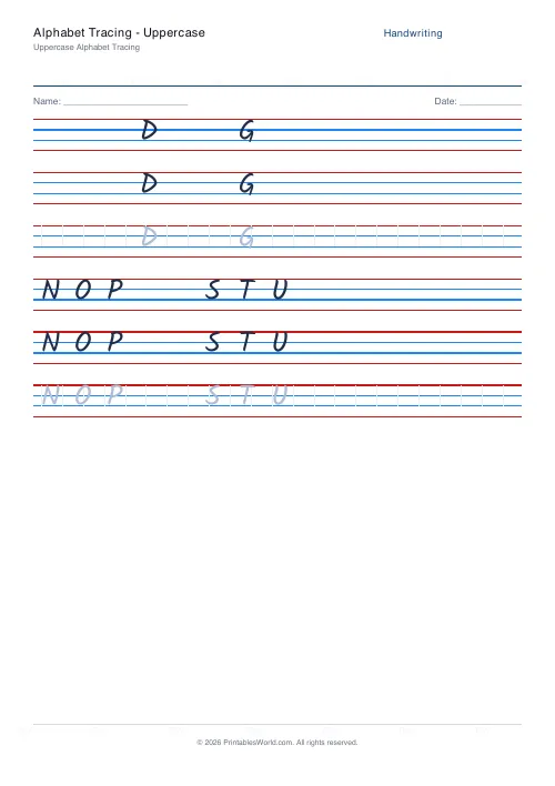 Free printable handwriting practice — Kalam — PDF download