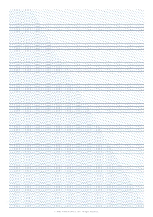 Free printable isometric grid paper — 5 mm — PDF download