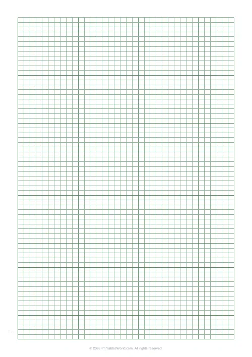 Free printable graph paper — Green (engineering) — PDF download