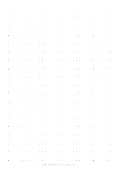 Free printable graph paper — Dot grid — PDF download
