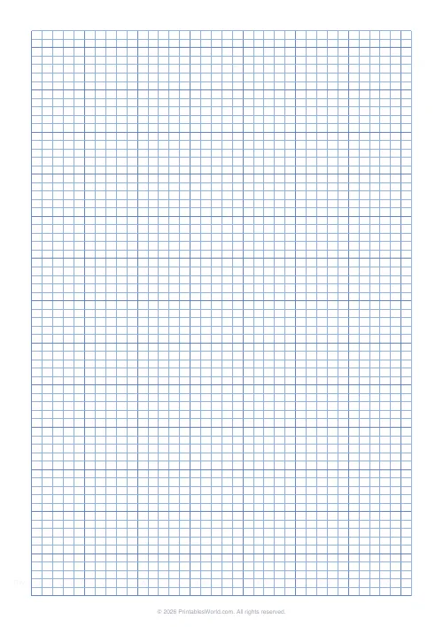 Free printable graph paper — Blue — PDF download