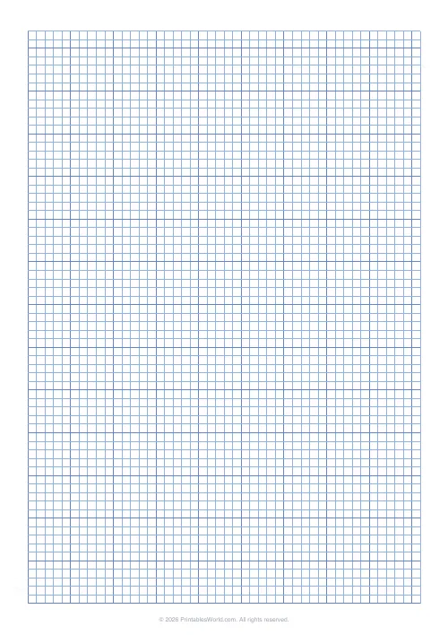 Free printable graph paper — Blue — PDF download