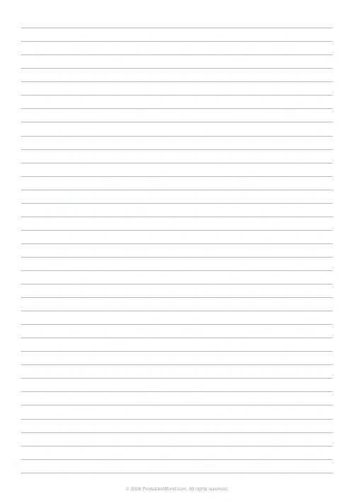 Free printable lined paper — Gray — PDF download