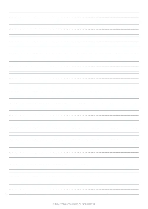 Free printable lined paper — Gray — PDF download