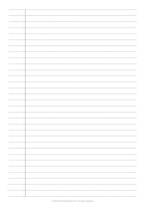 Free printable lined paper — Gray — PDF download