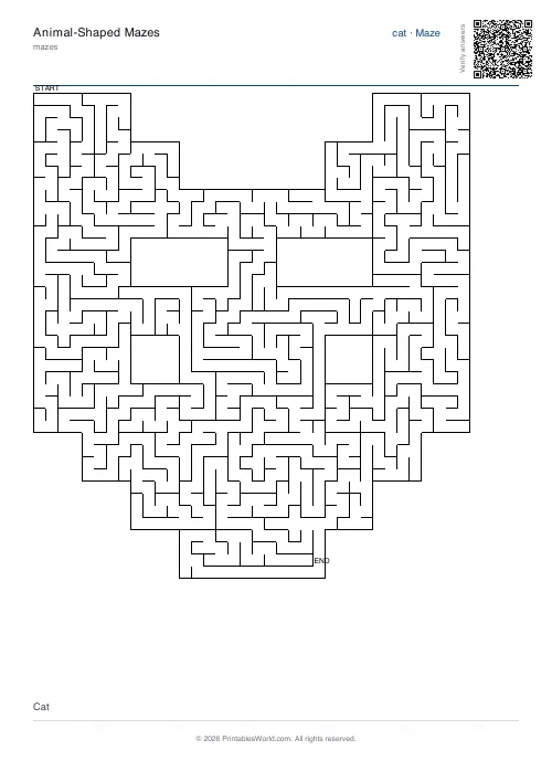 Free printable animal maze — 4 — PDF download