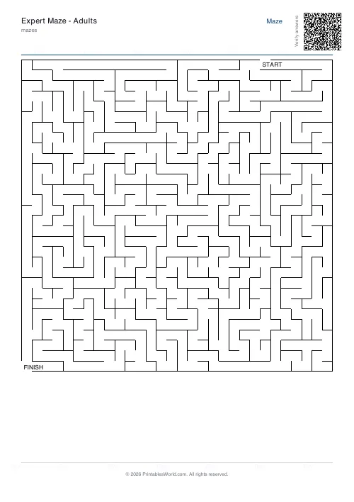 Free printable maze — Perfect — PDF download