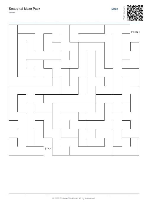 Free printable maze — Perfect — PDF download