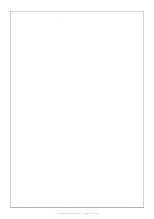 Free printable graph paper — Dot grid — PDF download
