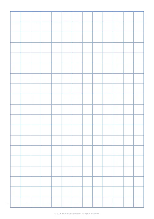 Free printable graph paper — Blue — PDF download