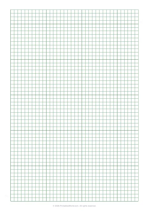 Free printable graph paper — Green (engineering) — PDF download