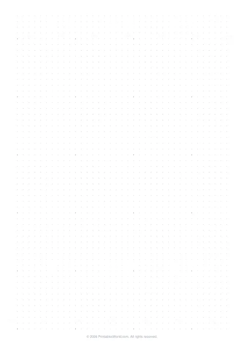 Free printable graph paper — Dot grid — PDF download