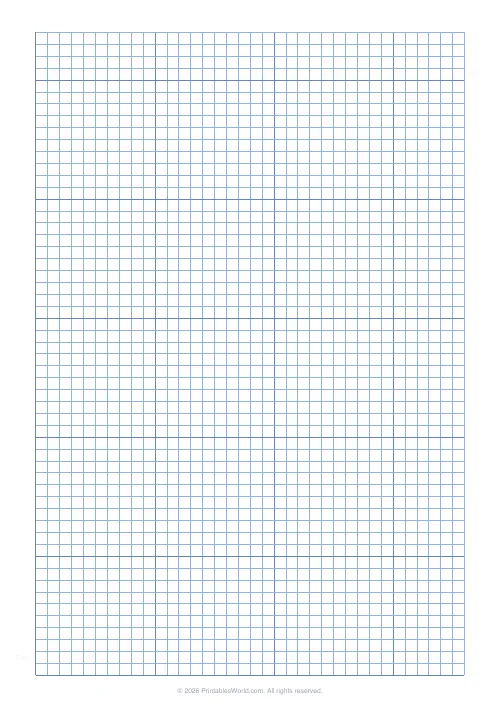 Free printable graph paper — Blue — PDF download