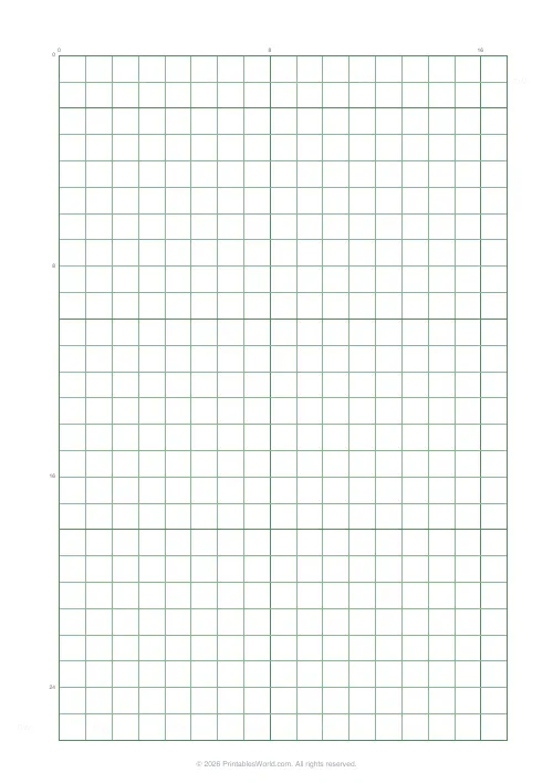Free printable graph paper — Green (engineering) — PDF download