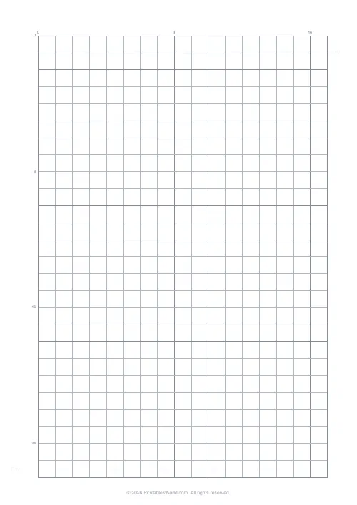 Free printable graph paper — Light — PDF download