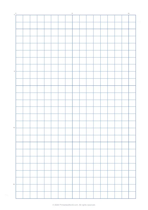 Free printable graph paper — Blue — PDF download