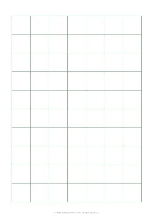 Free printable graph paper — Green (engineering) — PDF download