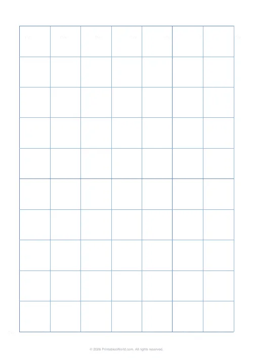 Free printable graph paper — Blue — PDF download