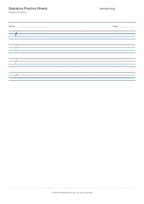 Free printable handwriting practice — Kalam — PDF download