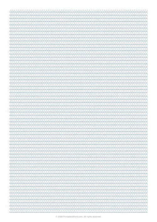 Free printable triangular grid paper — 5 mm — PDF download