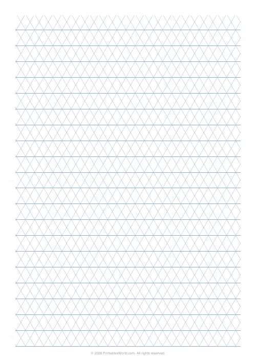 Free printable triangular grid paper — 15 mm — PDF download