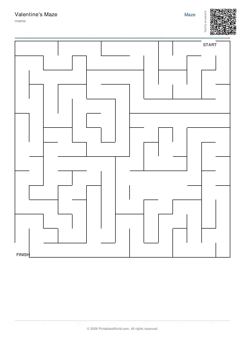 Free printable maze — Rooms — PDF download