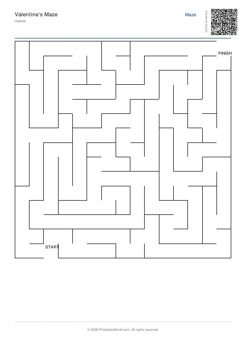 Free printable maze — Perfect — PDF download
