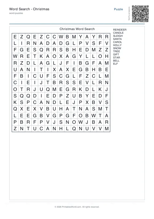 Free printable word search puzzle — With backwards, with answer key — PDF download