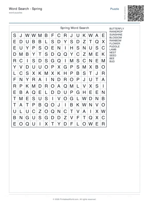 Free printable word search puzzle — With backwards — PDF download